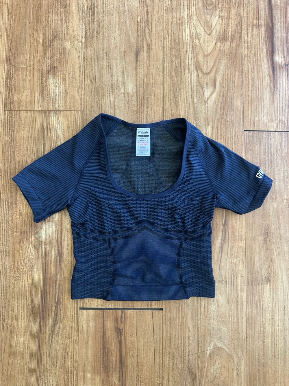 Gymshark Sport Seamless Midi Top/Heavy Blue/ Iron Blue